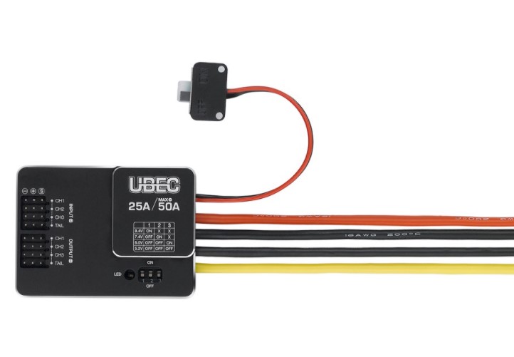 Drone Battery Connector - Modulo Hobbywing UBEC 25A HV 3-18S,