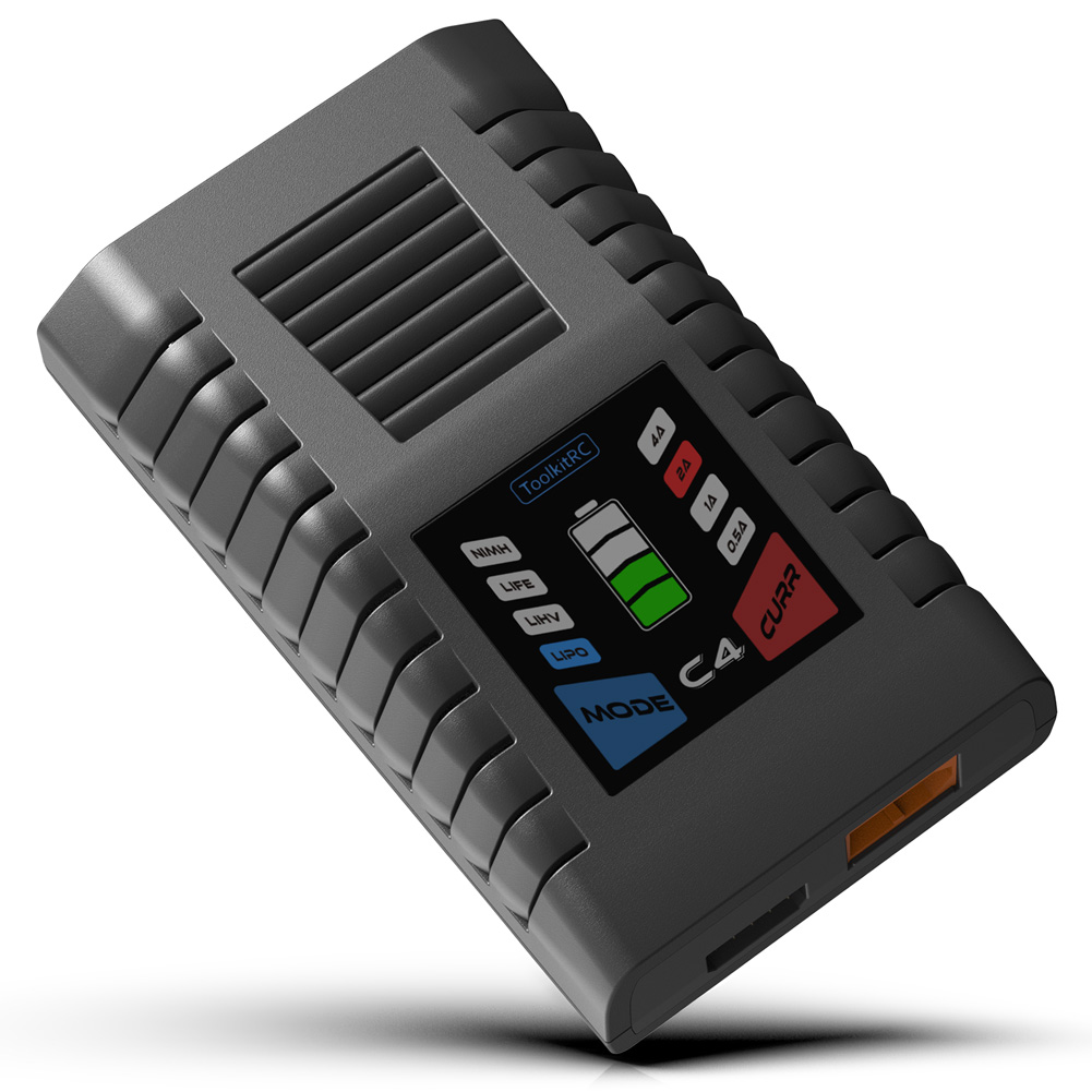 Drone Battery Balance Charger - Caricabatterie ToolkitRC C4 50W 5A AC