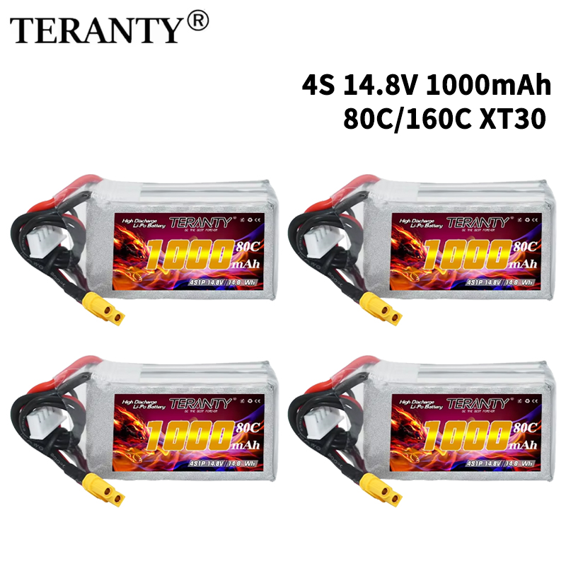 Drone Battery 4S - Batteria Lipo TERANTY 4S 1000mAh 14.8V