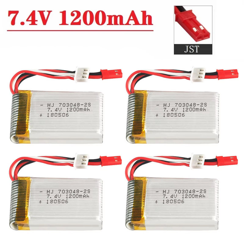 Drone Battery Li-Ion - Batteria Lipo 2S 7,4 V 1200