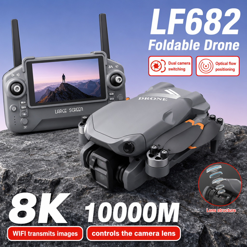 Drone Battery Smart - Drone Aereo LF682 con Doppia Fotocamera