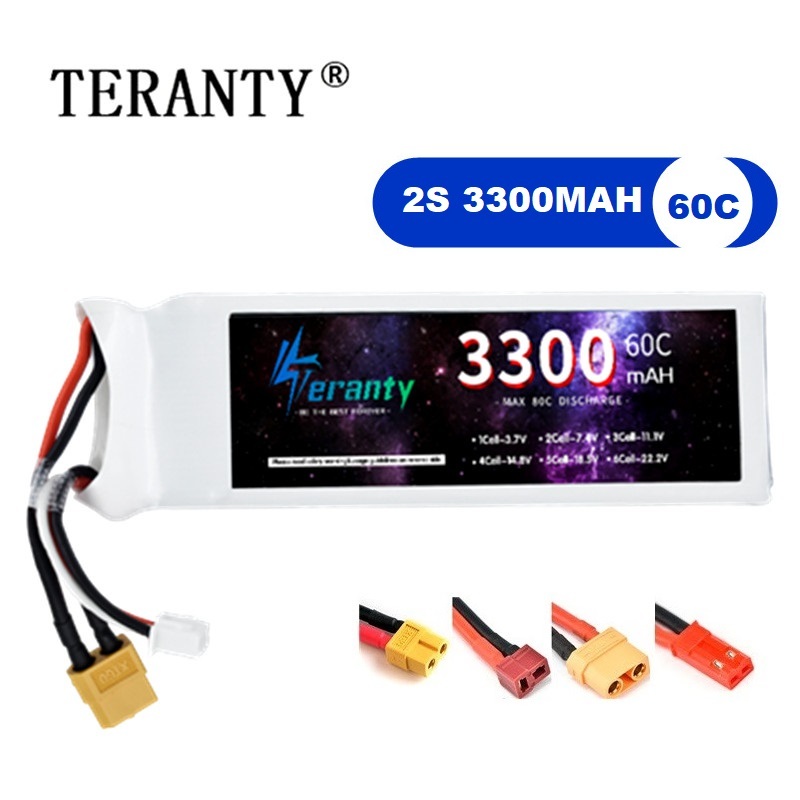 Batteria LiPo 2S 7.4V 3300mAh  - Drone Battery Connector recensione e prezzo