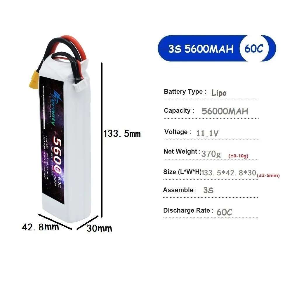 TERANTY 5600MAH 60C 2S 3S 4S 6 - Drone Battery 4S recensione e prezzo