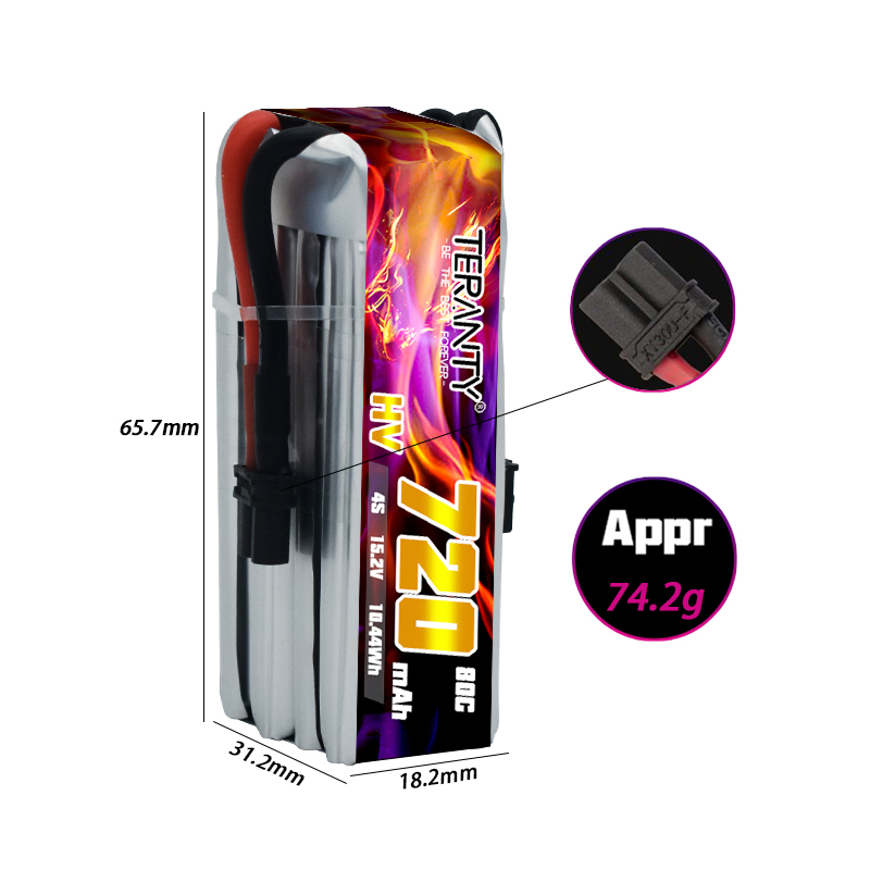 Batteria Lipo HV TERANTY 720mA - Drone Battery 4S recensione e prezzo