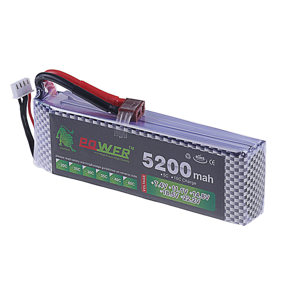 3S Lipo Batteria 11.1V 5200mah - Drone Battery 3S recensione e prezzo