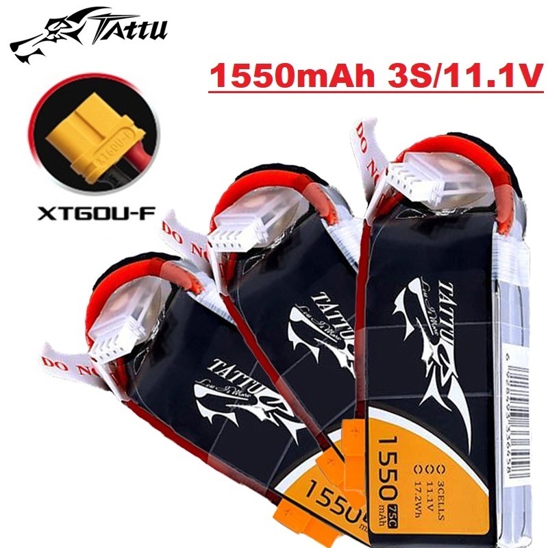 Batteria TATTU 3S 11.1V 1550mA - Drone Battery 3S recensione e prezzo